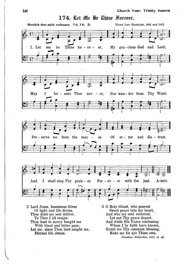 The Hymnal and Order of Service page 148