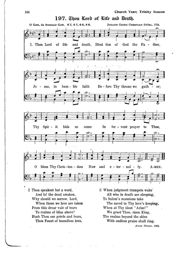 The Hymnal and Order of Service page 166