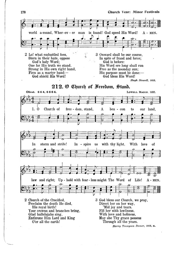 The Hymnal and Order of Service page 178