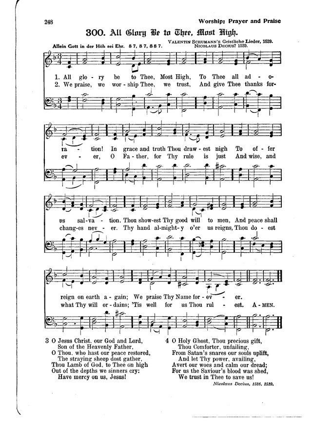 The Hymnal and Order of Service page 248