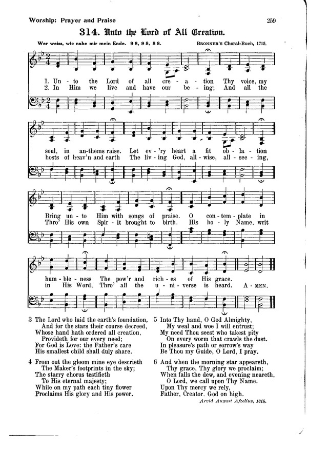 The Hymnal and Order of Service page 259