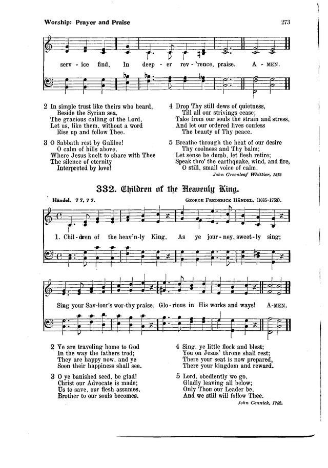 The Hymnal and Order of Service page 273