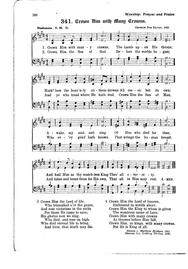 The Hymnal and Order of Service page 280