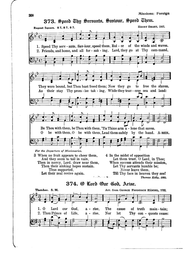 The Hymnal and Order of Service page 308