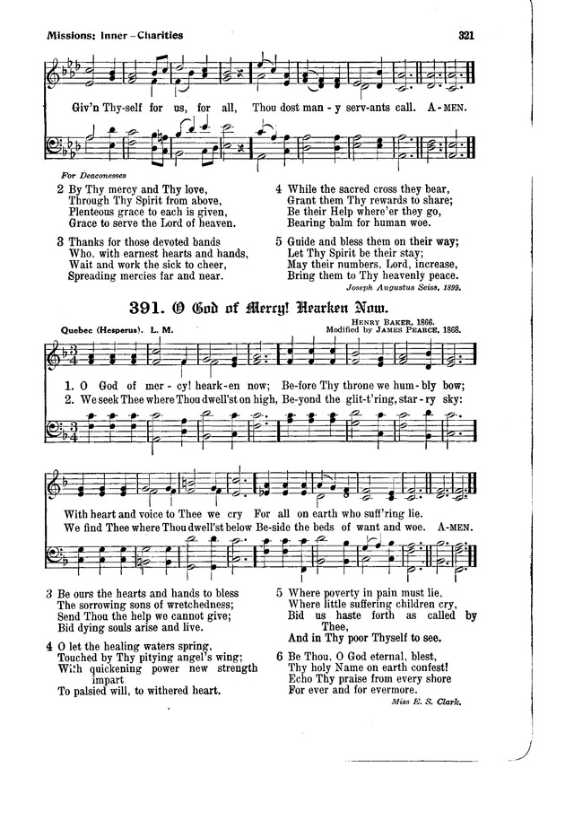 The Hymnal and Order of Service page 321