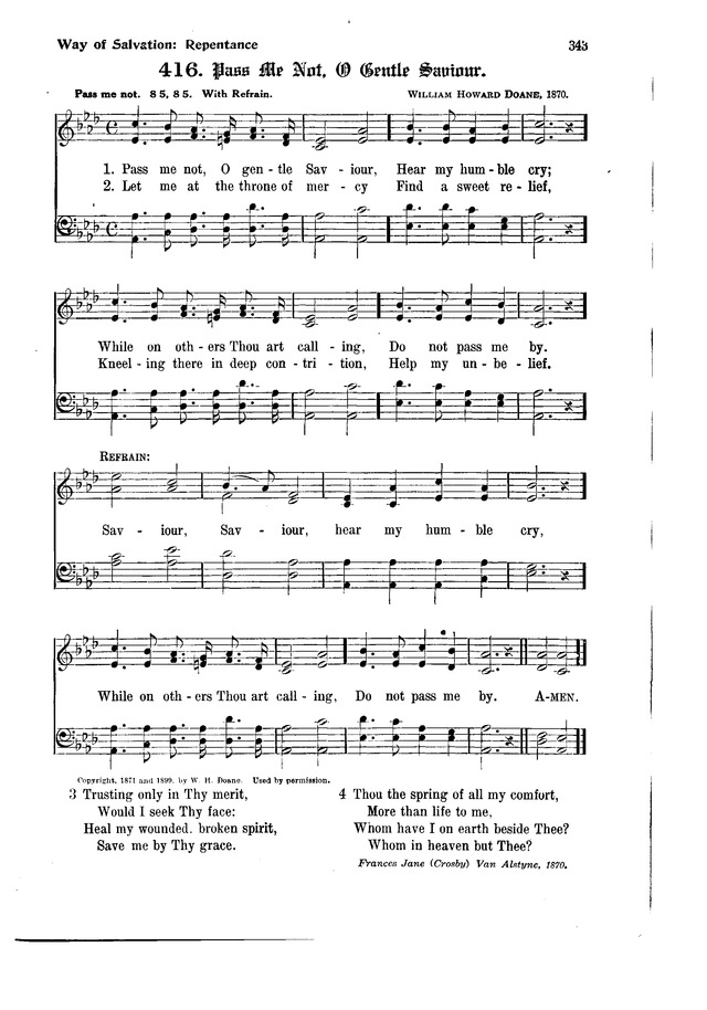 The Hymnal and Order of Service page 343