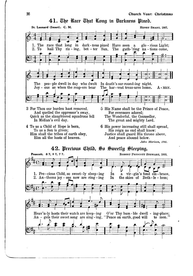 The Hymnal and Order of Service page 36