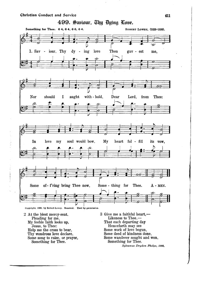 The Hymnal and Order of Service page 411