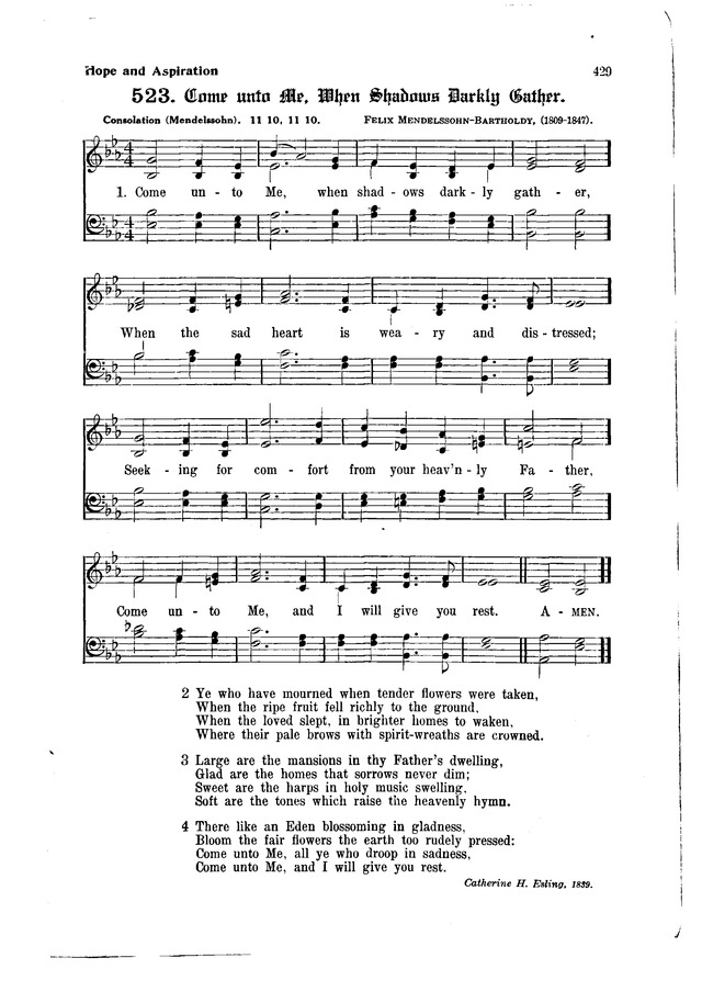 The Hymnal and Order of Service page 429