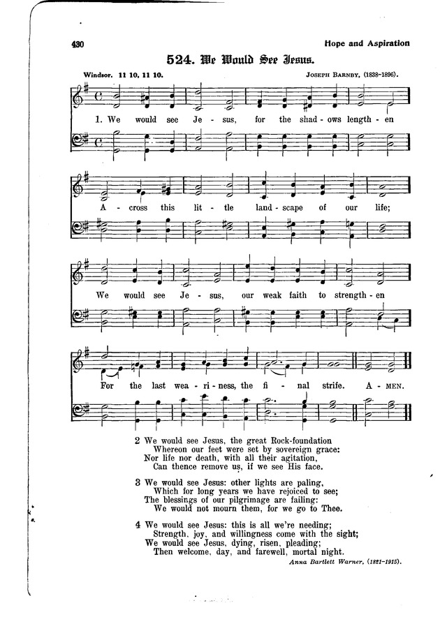 The Hymnal and Order of Service page 430