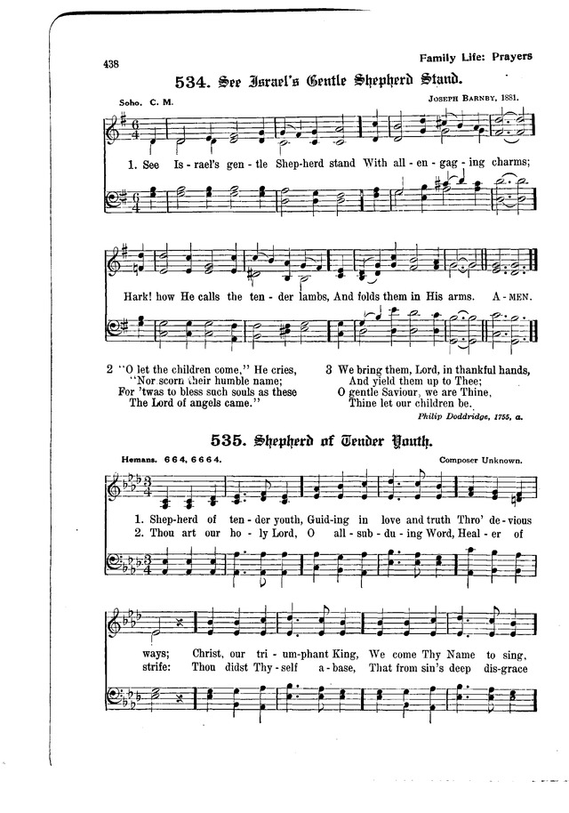 The Hymnal and Order of Service page 438