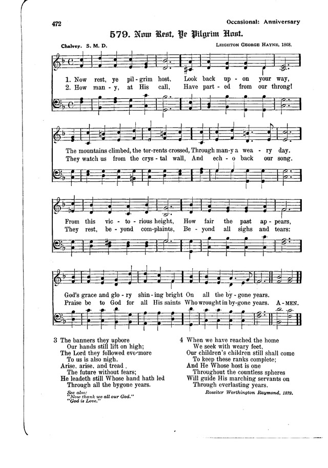 The Hymnal and Order of Service page 472