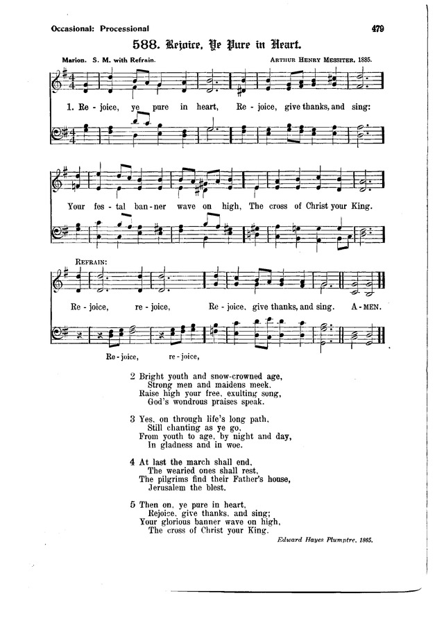 The Hymnal and Order of Service page 479