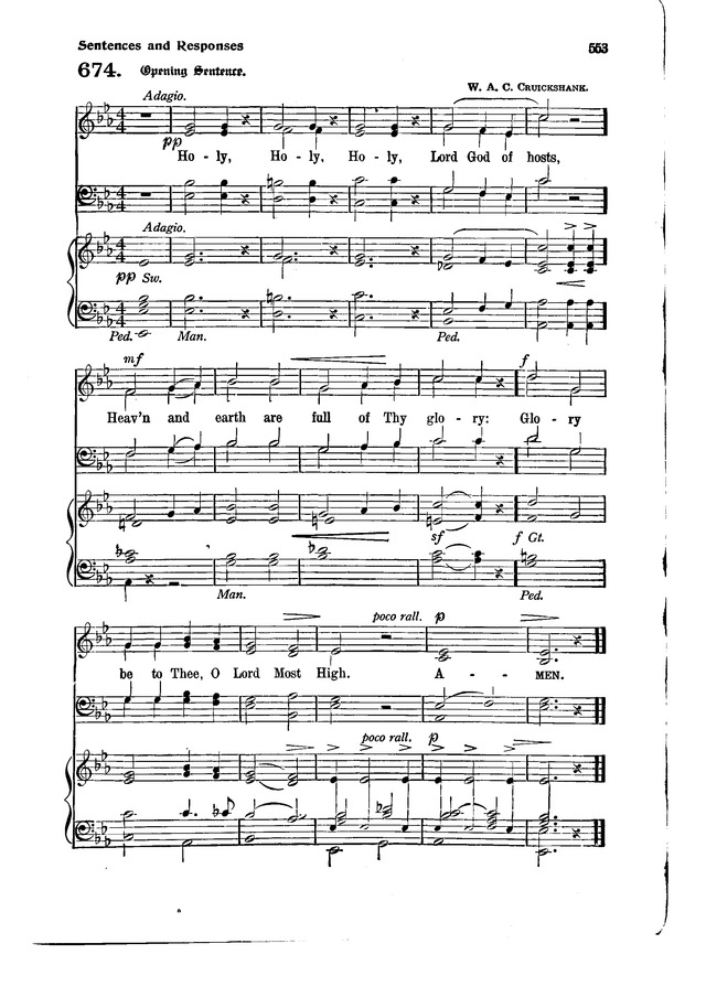 The Hymnal and Order of Service page 553