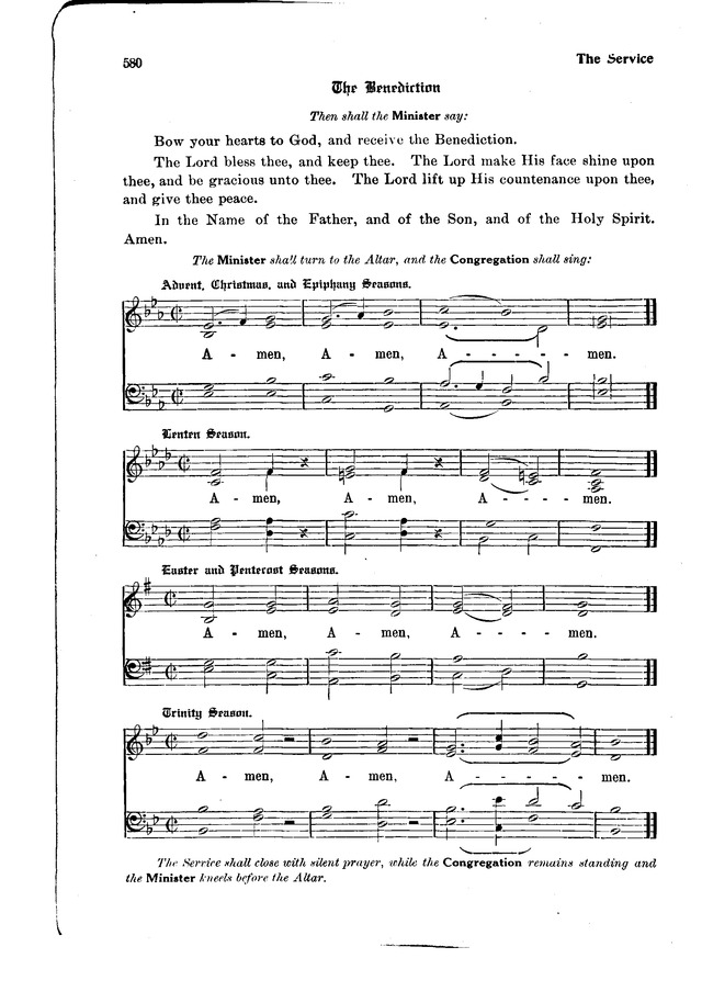 The Hymnal and Order of Service page 580