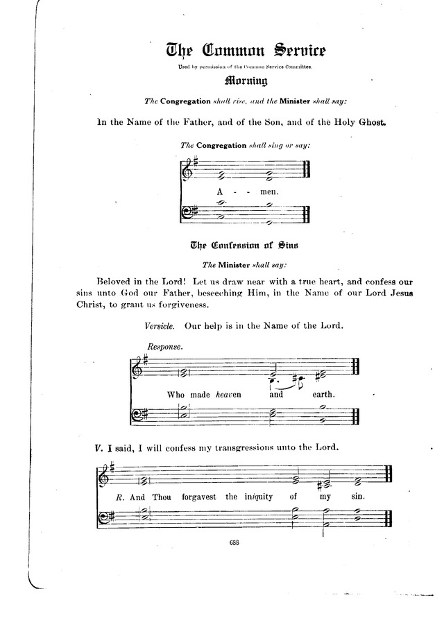 The Hymnal and Order of Service page 688