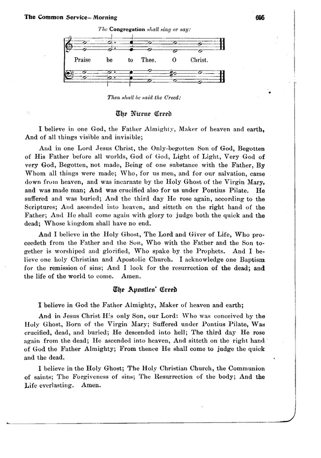 The Hymnal and Order of Service page 695