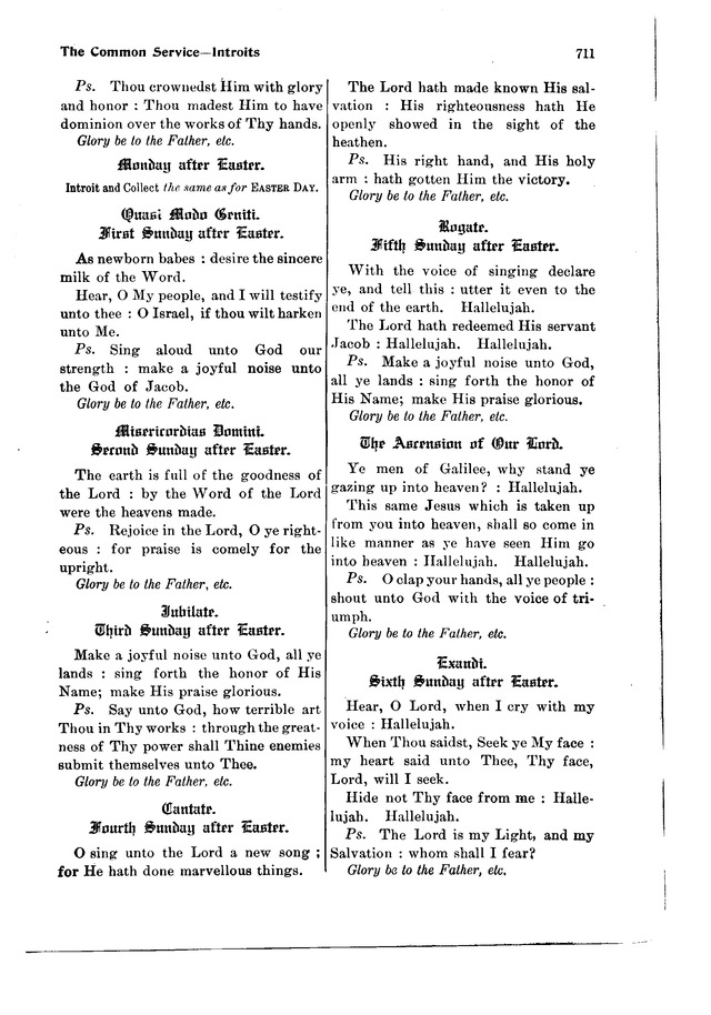 The Hymnal and Order of Service page 711