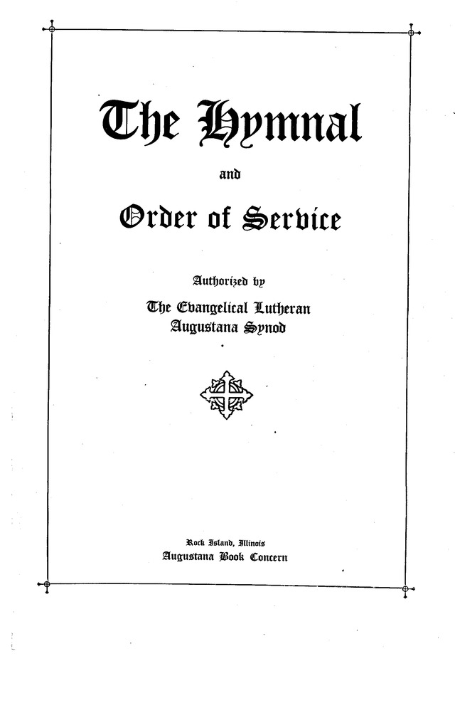 The Hymnal and Order of Service page i