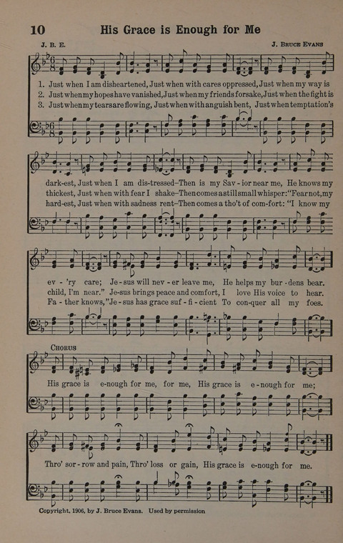 Hymns of Praise Numbers One and Two Combined: for the church and Sunday school page 10