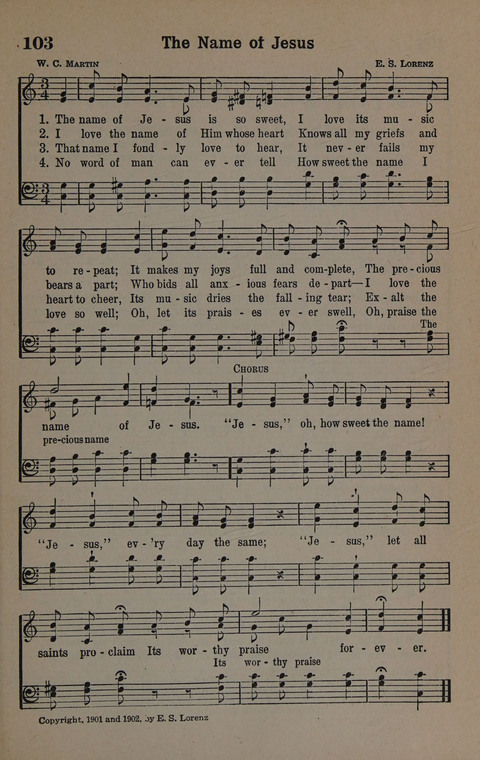 Hymns of Praise Numbers One and Two Combined: for the church and Sunday school page 103