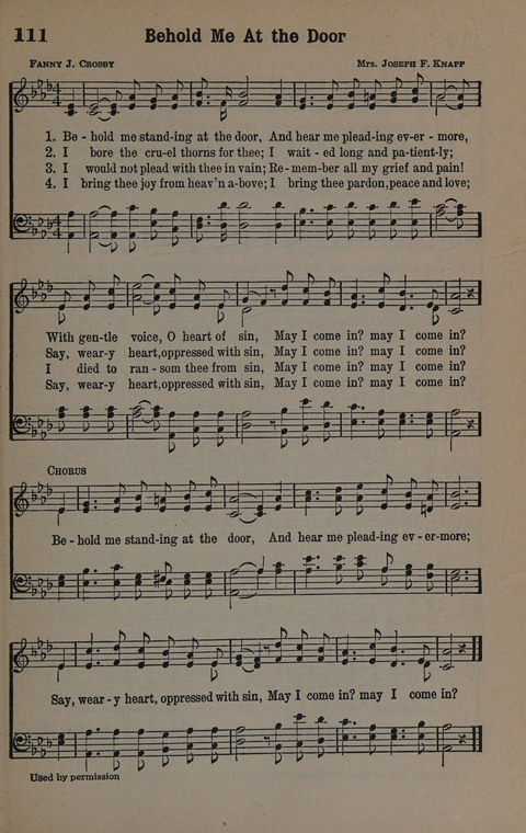 Hymns of Praise Numbers One and Two Combined: for the church and Sunday school page 111