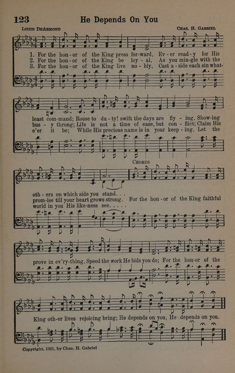 Hymns of Praise Numbers One and Two Combined: for the church and Sunday school page 123