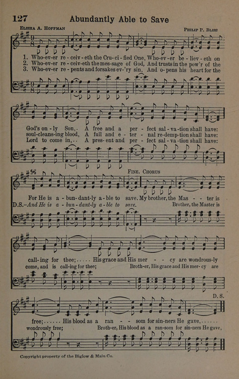 Hymns of Praise Numbers One and Two Combined: for the church and Sunday school page 127