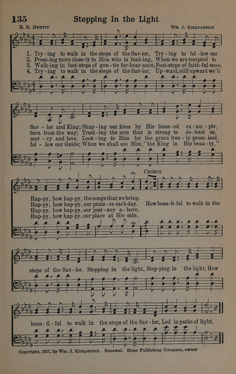 Hymns of Praise Numbers One and Two Combined: for the church and Sunday school page 135