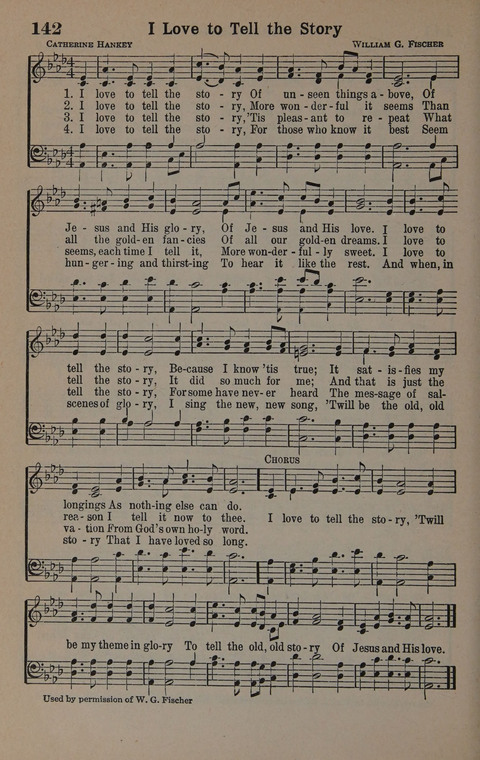 Hymns of Praise Numbers One and Two Combined: for the church and Sunday school page 142