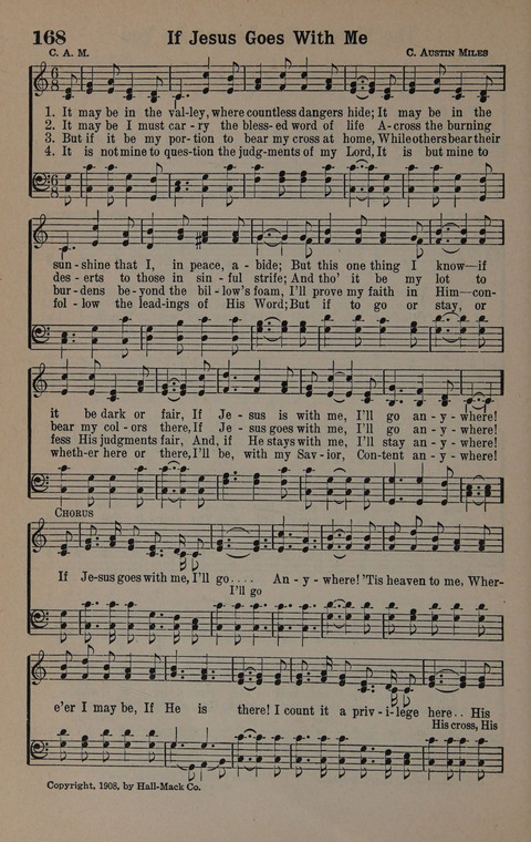 Hymns of Praise Numbers One and Two Combined: for the church and Sunday school page 168