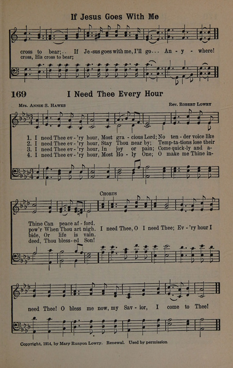 Hymns of Praise Numbers One and Two Combined: for the church and Sunday school page 169