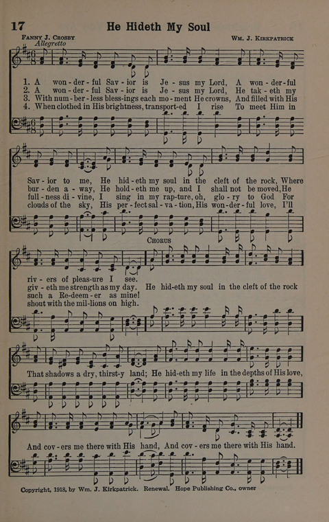 Hymns of Praise Numbers One and Two Combined: for the church and Sunday school page 17