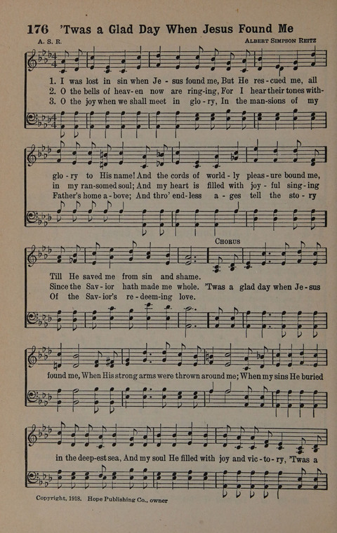 Hymns of Praise Numbers One and Two Combined: for the church and Sunday school page 176