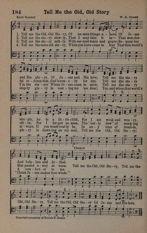 Hymns of Praise Numbers One and Two Combined: for the church and Sunday school page 184