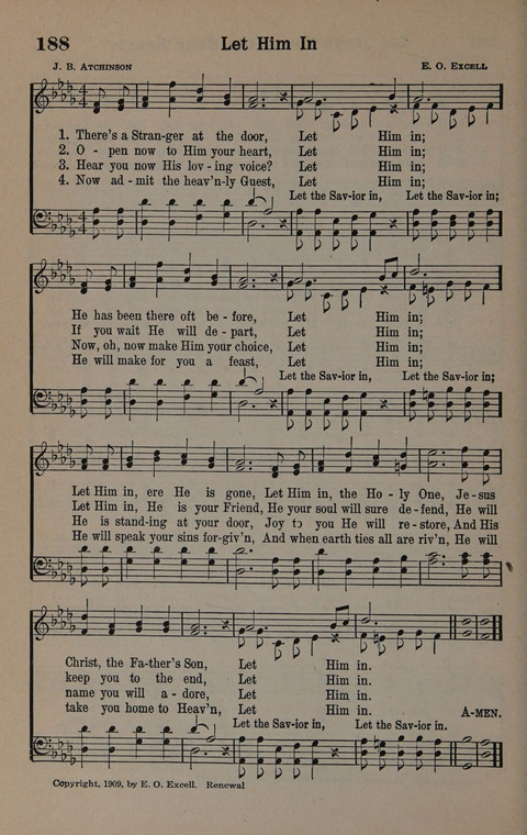 Hymns of Praise Numbers One and Two Combined: for the church and Sunday school page 188