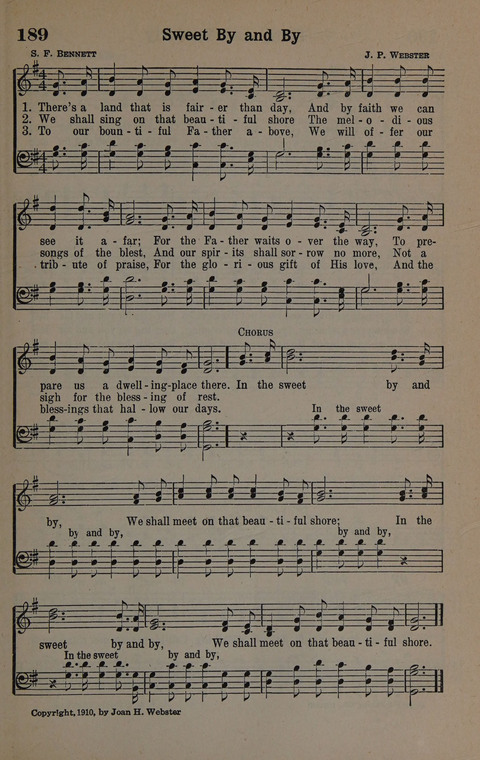 Hymns of Praise Numbers One and Two Combined: for the church and Sunday school page 189