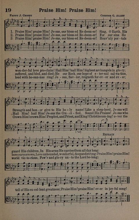 Hymns of Praise Numbers One and Two Combined: for the church and Sunday school page 19