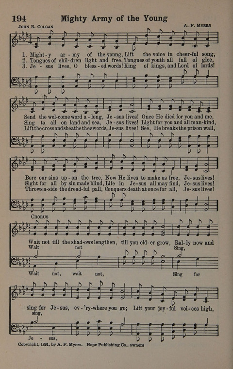 Hymns of Praise Numbers One and Two Combined: for the church and Sunday school page 194