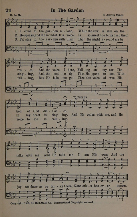 Hymns of Praise Numbers One and Two Combined: for the church and Sunday school page 21