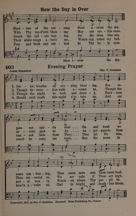 Hymns of Praise Numbers One and Two Combined: for the church and Sunday school page 383