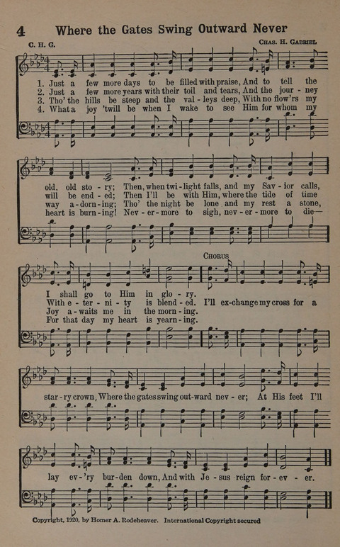 Hymns of Praise Numbers One and Two Combined: for the church and Sunday school page 4