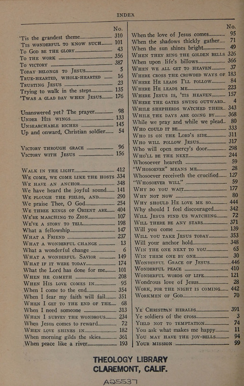 Hymns of Praise Numbers One and Two Combined: for the church and Sunday school page 462