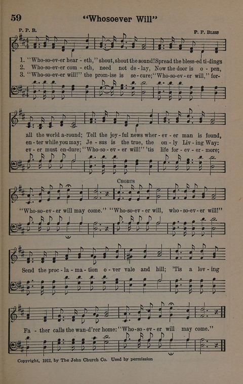 Hymns of Praise Numbers One and Two Combined: for the church and Sunday school page 59