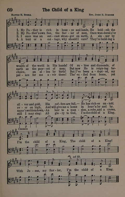 Hymns of Praise Numbers One and Two Combined: for the church and Sunday school page 69