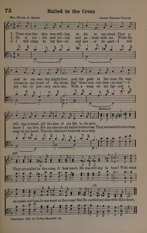 Hymns of Praise Numbers One and Two Combined: for the church and Sunday school page 75