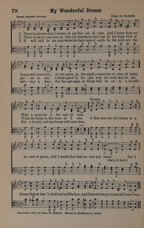 Hymns of Praise Numbers One and Two Combined: for the church and Sunday school page 78