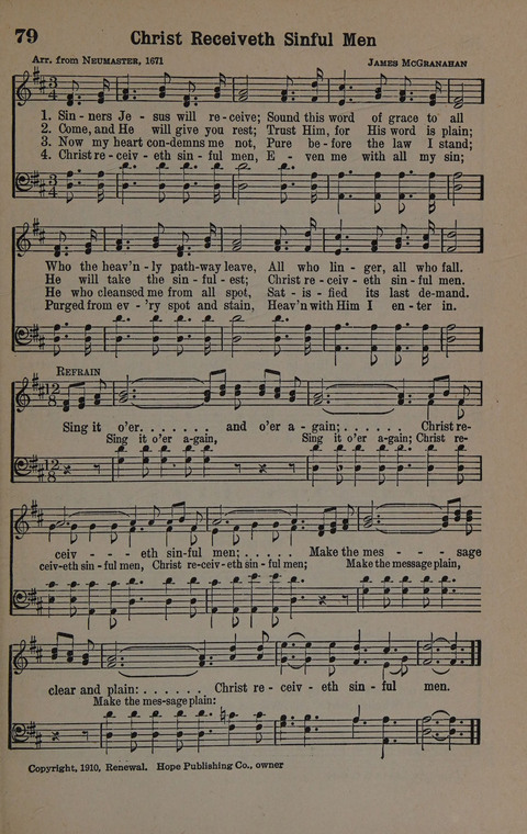 Hymns of Praise Numbers One and Two Combined: for the church and Sunday school page 79