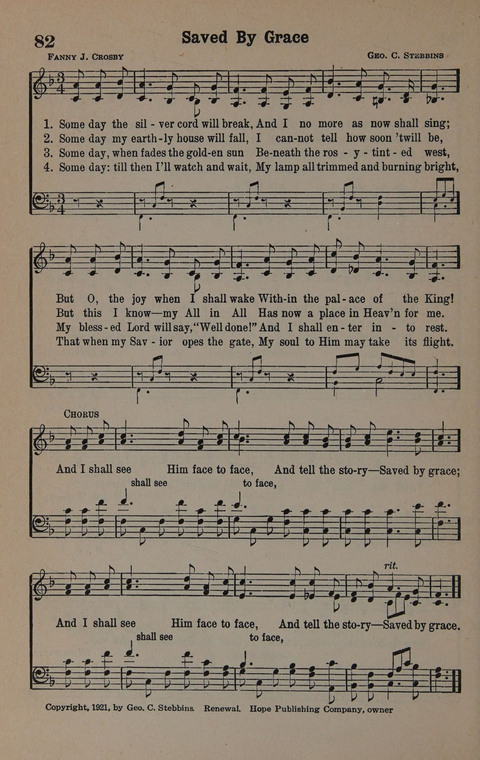 Hymns of Praise Numbers One and Two Combined: for the church and Sunday school page 82