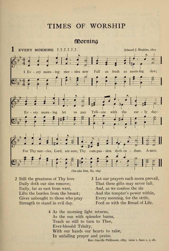 The Hymnal: published in 1895 and revised in 1911 by authority of the General Assembly of the Presbyterian Church in the United States of America page 1